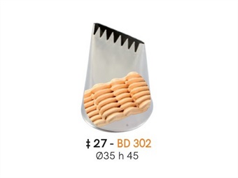 BOCCHETTA DECORATIVA DELIZIA INOX MM 28X4