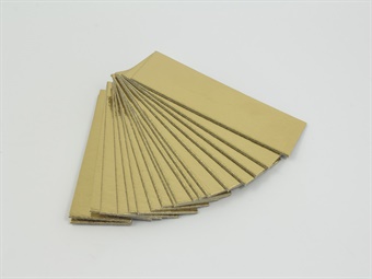 CARTONCINI ORO RETT CM 4X12 PER MONOPORZIONI PZ 200