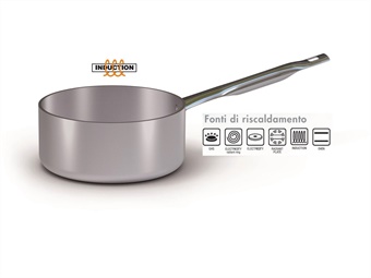Casseruola media in alluminio con 1 manico