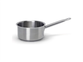 CASSERUOLA MEDIA INOX 18/10 1 MANICO PER INDUZIONE CM 24 H 10,5  - Lt 4,3