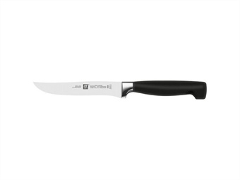 COLTELLO BISTECCA LAMA LISCIA CM 12 PEZZI 2 ACCIAIO FORGIATO