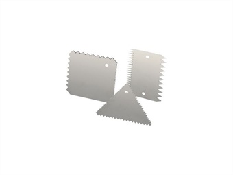 SET 3 RASCHIETTI PETTINE INOX
