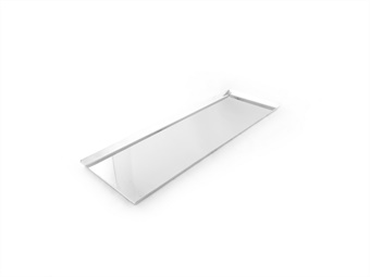 VASSOIO INOX MIS SUP CM 60X20 H 1,7 BORDO SVASATO