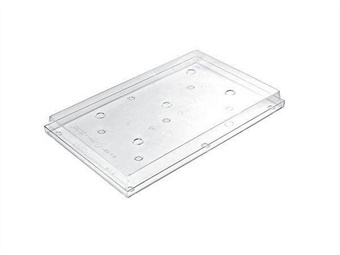 VASSOIO CON COPERCHIO H.D. CM 60X40 H 5,5 POLICARBONATO