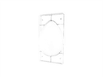 STAMPO UOVA POLICARBONATO MM 270X185 GR 600 1 IMPRONTA