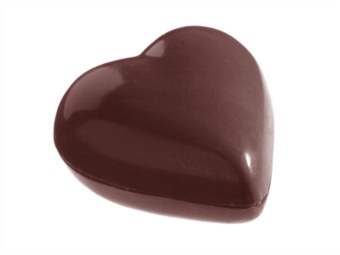 STAMPO PRALINA CUORE LISCIO MM 30X26X9 GR 5 24 IMPRONTE