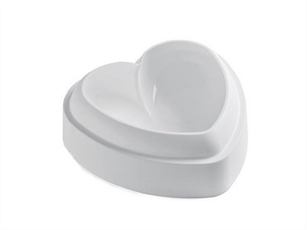 STAMPO SILICONE AMORE 600 ML MM 142 X 137 H 50 + TAGLIAPASTA