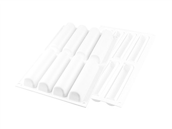 STAMPO SILICONE CYLINDRE 75 CM 12,6X2,7 H 2,7 8 IMP C/CUTTER