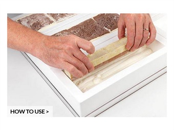 STAMPO SILICONE INSERTO TRONCHETTO BUCHE MM 220 X 60