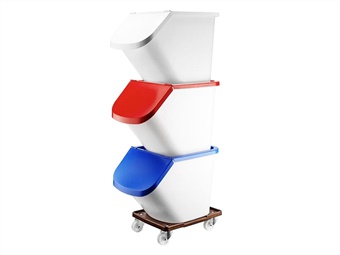 TRAMOGGIA PLASTICA IMPILABILE L 40/25 KG BIANCA