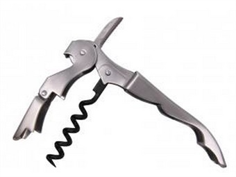CAVATAPPI CAMERIERE ACCIAIO INOX E NERO