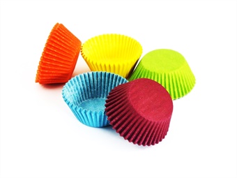PIROTTINI TONDI PER CUPCAKE MM 50 H 30 COLORATI PZ 1000