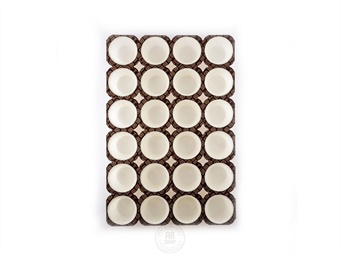 PIROTTINI PER MUFFIN (NTS2) PZ 432 MM 50X68 H 36 - 18 TEGLIE DA PZ 24