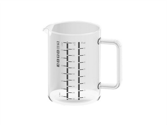 CARAFFA GRADUATA VETRO BOROSILICATO LT 1
