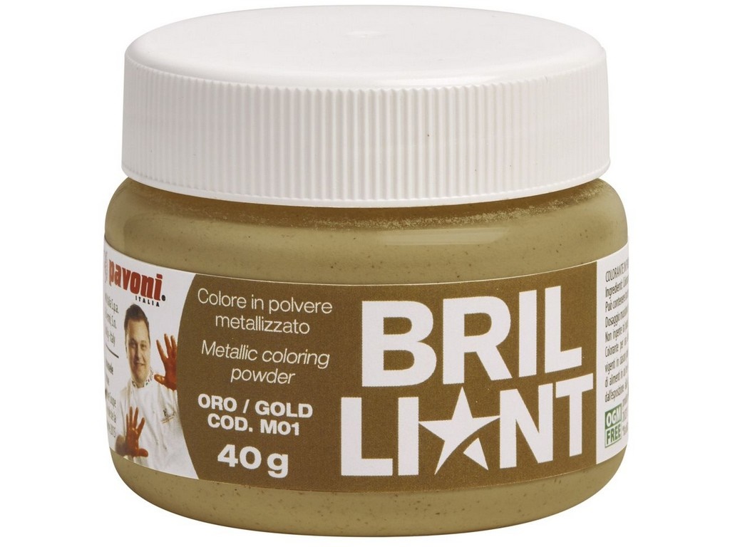 COLORE POLVERE GR 40 METALLIZZATO ORO AZO FREE