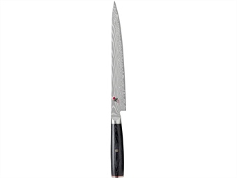 COLTELLO SUJIHIKI SERIE MIYABI LAMA LISCIA CM 24 ACCIAIO DAMASCO
