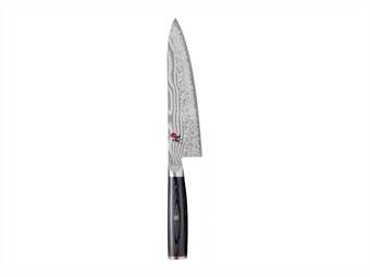 COLTELLO GYUTOH SERIE MIYABI LAMA LISCIA CM 20 ACCIAIO DAMASCO