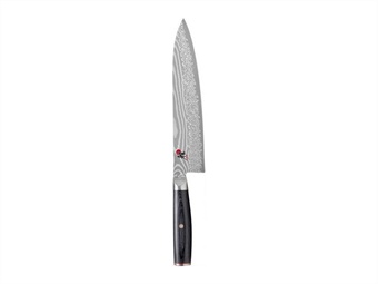 COLTELLO GYUTOH SERIE MIYABI LAMA LISCIA CM 24 ACCIAIO DAMASCO