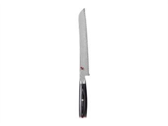 COLTELLO DENTATO SERIE MIYABI LAMA CM 24 ACCIAIO DAMASCO