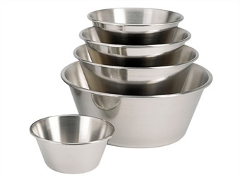 Bacinella conica inox bordata