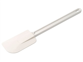 Spatola gomma morbida manico in plastica bianco