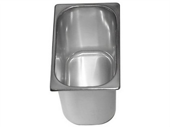 Bacinella gelato inox cm 33x16,5
