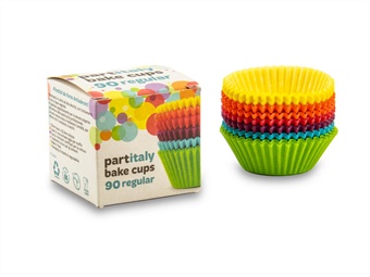 PIROTTINI TONDI PER MUFFIN MM 50 H 35 PZ 90 COLORATI