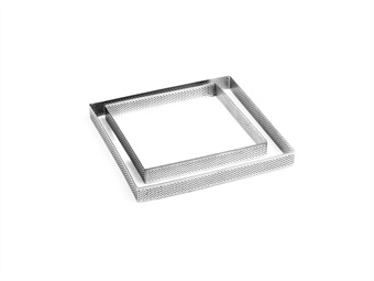 Fascia inox microforata quadra angoli vivi cm h 2