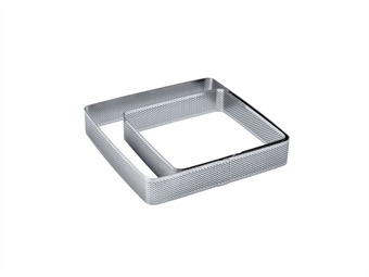 Fascia inox microforata quadra ang tondi cm h 3,5