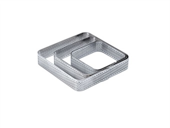 Fascia inox microforata quadrata monoporzione  h 2