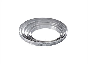 Fascia inox microforata rotonda cm h 2