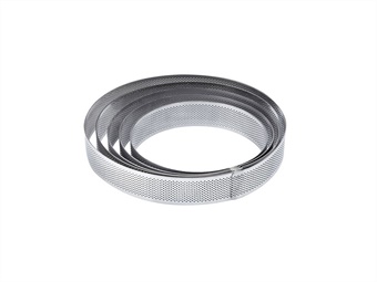 Fascia inox microforata rotonda cm h 3,5