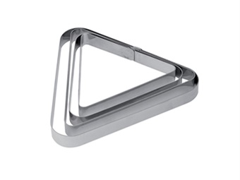 Fascia inox triangolare cm h 2