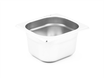 Bacinella inox GN 1/6 cm 17,6x16,2