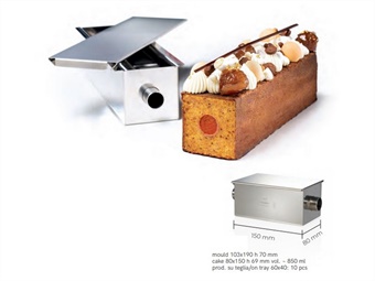 STAMPO TRAVEL CAKE ALLUMINIO CON FORO CM 15X8 H 7