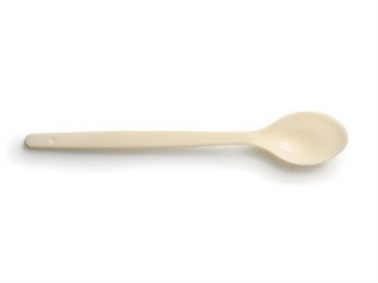 CUCCHIAIO GRANITA SFUSO PLA GRANDE COLOR CREMA CM 18 PEZZI 250