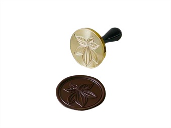 TIMBRO IN OTTONE COCOA DIAM CM 6 PER DECORAZIONI IN CIOCCOLATO