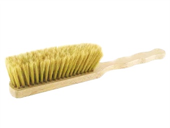 SPAZZOLA CON MANICO SETOLA NATURALE CM 40X4 UTILIZZO MAX A 90°C