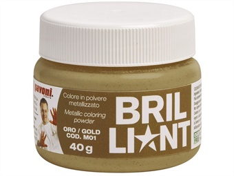 COLORE POLVERE METALLIZZATO ORO SENZA BIOSSIDO GR 40
