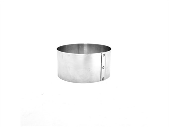 FASCIA INOX DIAMETRO CM 8 H 4