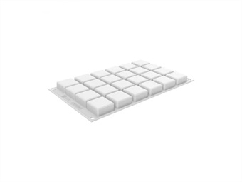 STAMPO SILICONE QUADRATO XS20  MM 37X37 H 16 - 24 IMPRONTE