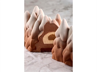 STAMPO SILICONE PAVOCAKE SNOW TREE  MM 250X90 H 95 ML 1100