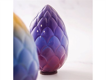 STAMPO UOVA POLICARBONATO BLOSSOM  DIAM MM 105 H 165 GR 200 - 2 IMPRONTE