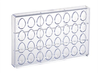 STAMPO POLICARBONATO OVETTO MM 32X22 GR 7 32 IMPRONTE - STAMPO MM 275X175