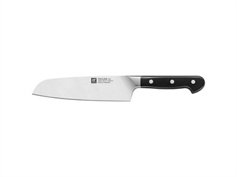 COLTELLO SANTOKU SERIE PRO LAMA LISCIA CM 18 ACCIAIO FORGIATO