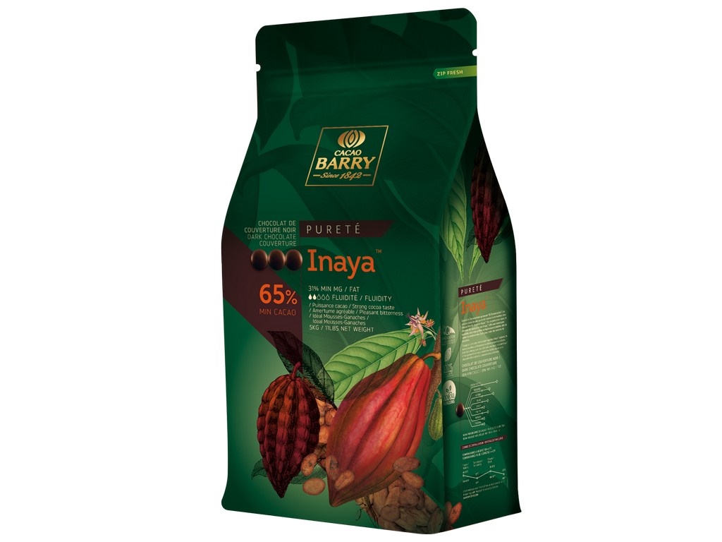 CIOCCOLATO INAYA FONDENTE 65% GOCCE  KG 5