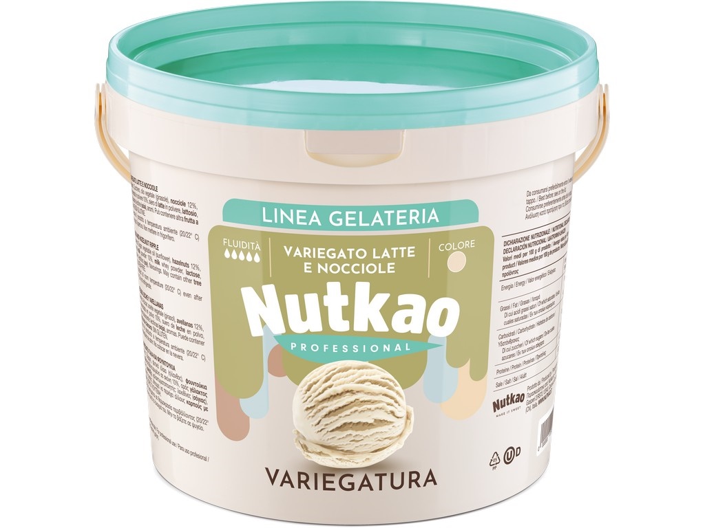 VARIEGATO LATTE E NOCCIOLE 12%  KG 5