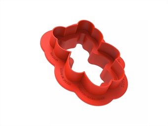 STAMPO SILICONE TEDDY BEAR 68 MM 79X56 H 27  - 8 IMPRONTE - VOL 68ML