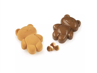 STAMPO SILICONE TEDDY BEAR 68 MM 79X56 H 27  - 8 IMPRONTE - VOL 68ML