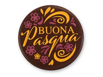 DEC CIO TARGHETTA TONDO BUONA PASQUA DIAM CM 5 PEZZI 45 (15X3)